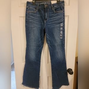 NWT American Eagle Womens Kick Boot Jeans Size 14 Stretch